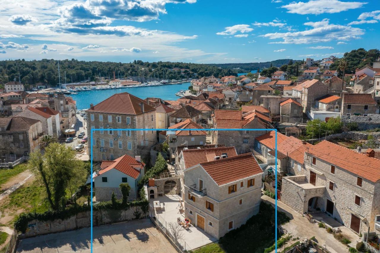 Luxury Stone Villa Nevija 2022 Private Villa Milna  Exterior foto