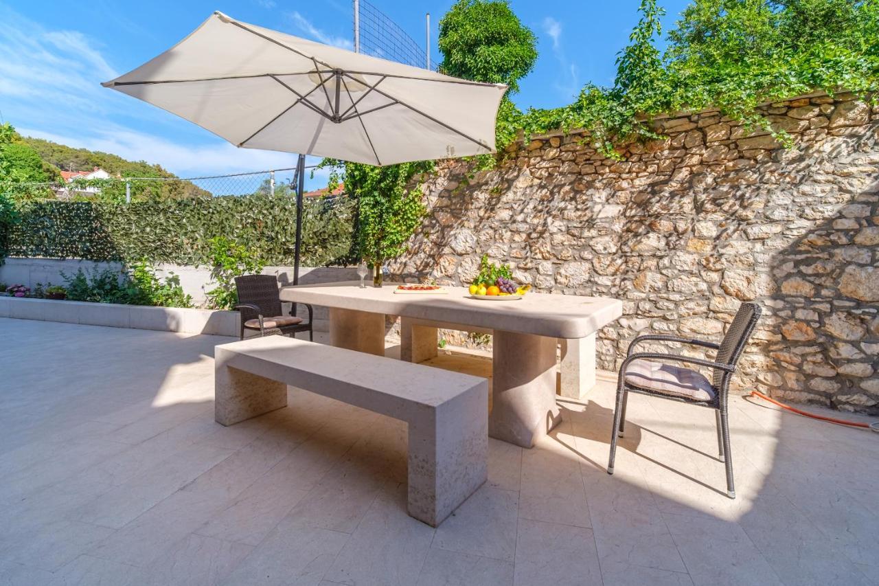 Luxury Stone Villa Nevija 2022 Private Villa Milna  Exterior foto